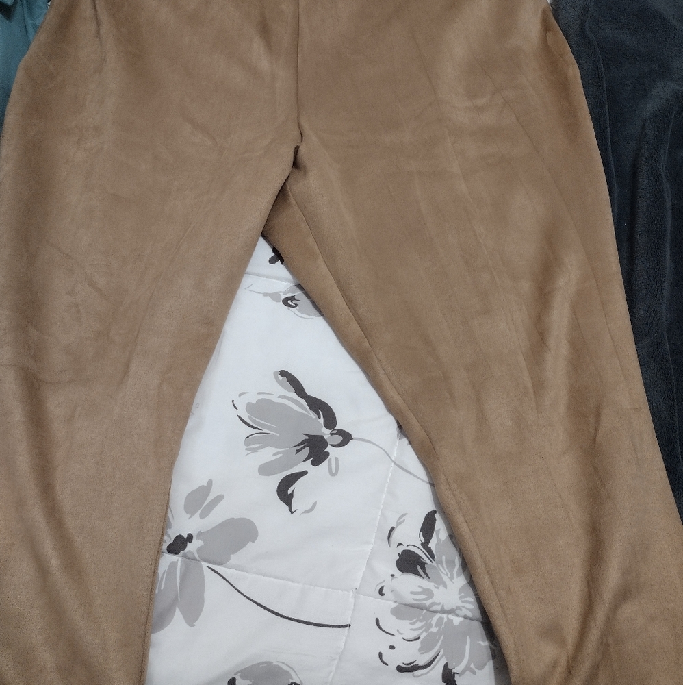 NWOT Women's Plus Size (24) Suede Pants